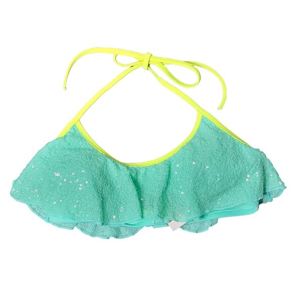 Victoria's Secret Womens Sequin Bikini Top Swimsuit Size Small Beach Summer Pool - Picture 1 of 10